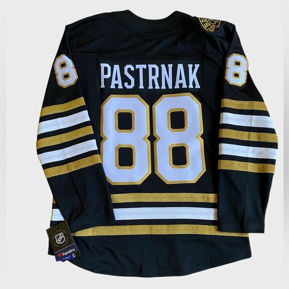 NWT Boston Bruins Centennial David Pastrnak Sz S Breakaway Home Jersey Fanatics - Picture 10 of 16